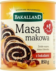 BAKALLAND MASA MAKOWA 850G/6